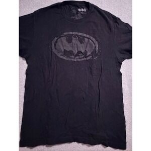 Batman Logo T Shirt Men's Size L Graphic Tee‎ Black